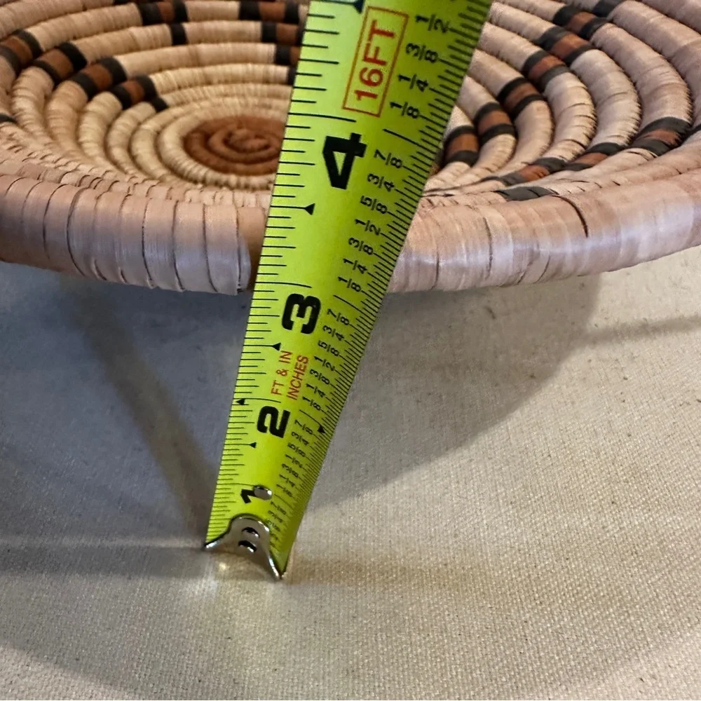 NWT Zambia, Africa Handmade Basket. Made by the Lozi people of southern Africa